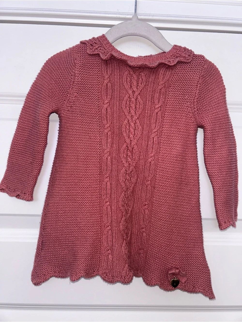 Rachel Zoe Girl Cable Knit Sweater Dress